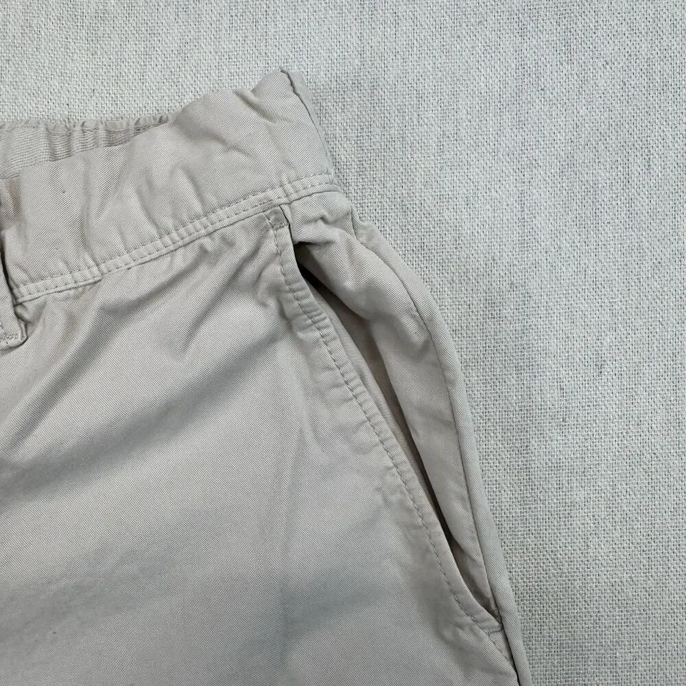 M&S Marks Spencer Slim Fit Chino Pants Mens 30 Ecru Beige Cotton Casual